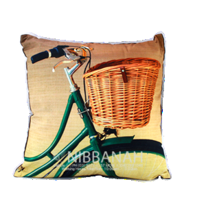 BICYCLE GREEN Cushion Cover