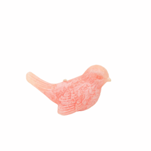 Rustic Pink Bird Candle