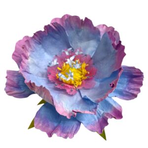 Blue Dancing Paper flower