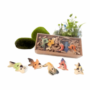 Aquarium mini ceramic animal set