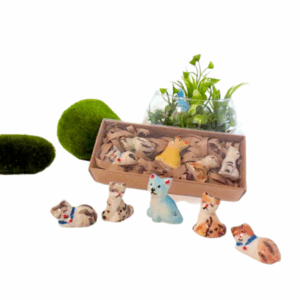 MEAW CAT: Mini ceramic animal set