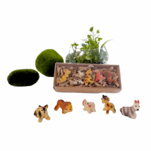 SAFARI WORLD: Mini ceramic animal set