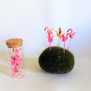 flamingo mini figurine