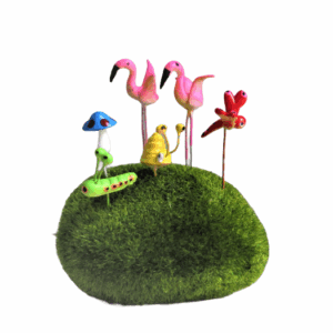 Flamingo Hide & Seek in the garden