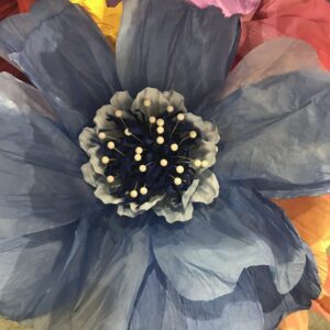 BABY BLUE: Moonlight paper flower
