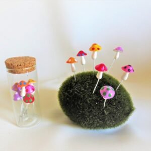 Colorful Mushroom mini figurine