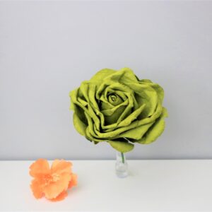 Green Rose Paper Flower