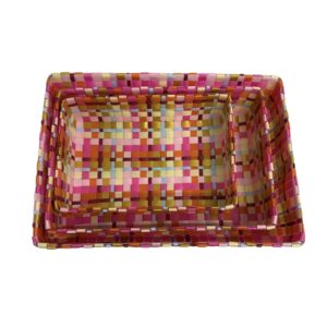 BASKET TRAY : PB: COLOUR - LOLA TRAY SET OF 3A