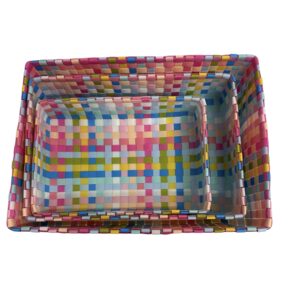BASKET TRAY : RPB: COLOUR - MIA TRAY SET OF 3A