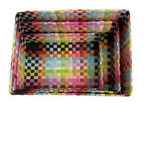 BASKET TRAY : RPB_ COLOUR - PIXEL TRAY SET OF 3 A