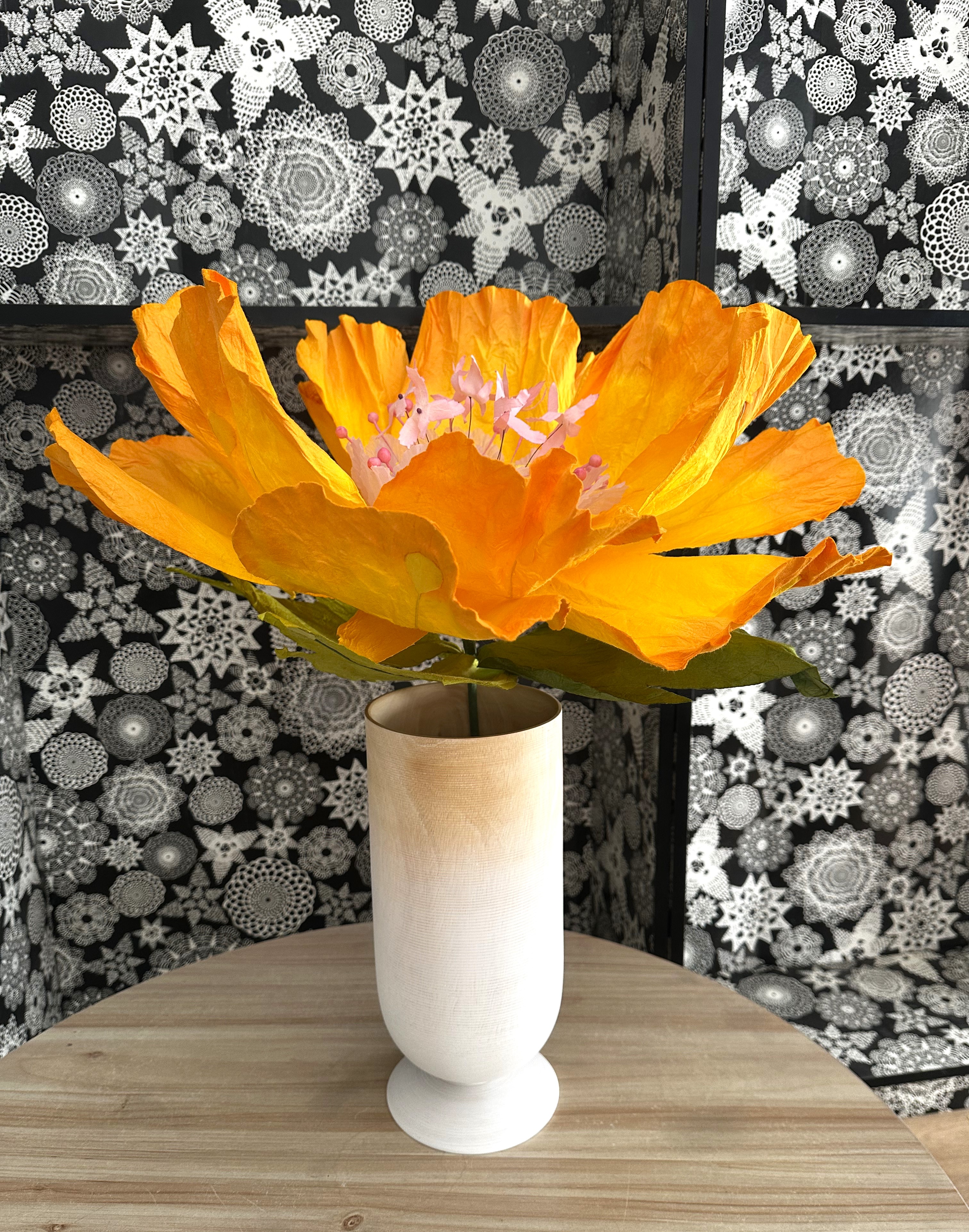 Yellow: Dancing paper flower