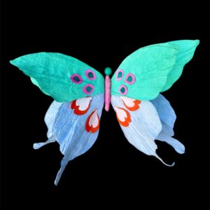 MINT BLUE FLUTTERING BUTTERFLY XL