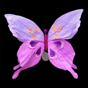 PURPLE FLUTTERING BUTTERFLY : XL