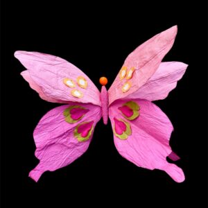 PINK FLUTTERING BUTTERFLY : XL
